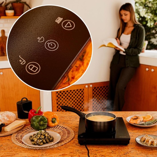 Преносим Индукционен Котлон Cecotec Full Magma Slim 2000W